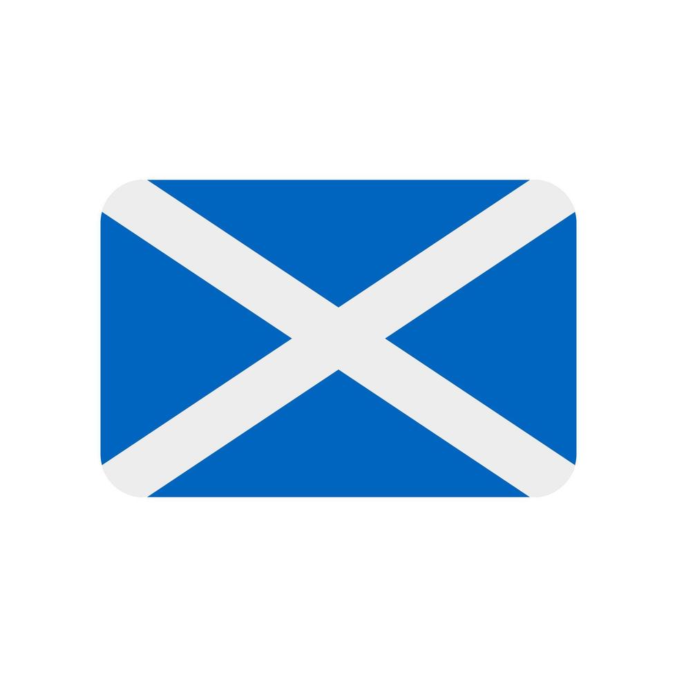 Scotland flag vector icon isolated on white background