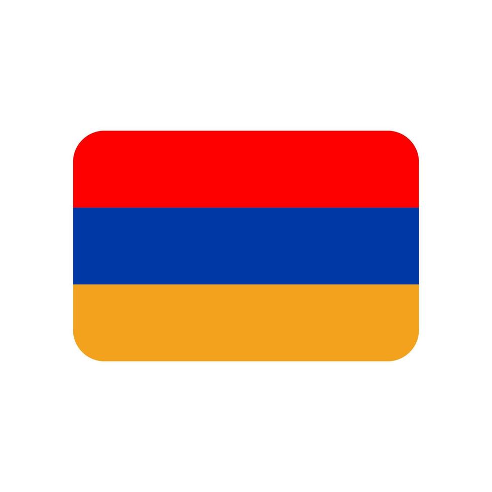 Armenia flag vector icon isolated on white background