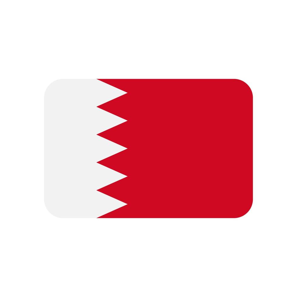 Bahrain flag vector icon isolated on white background