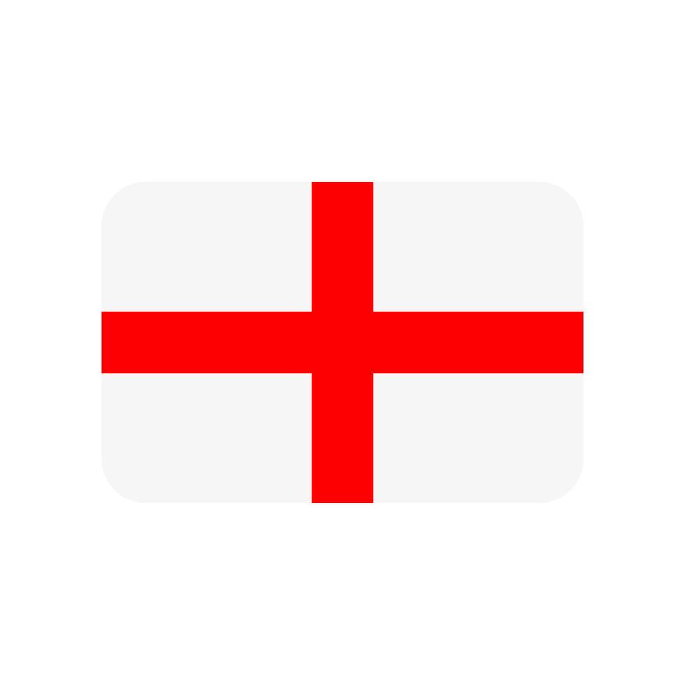 England flag vector icon isolated on white background