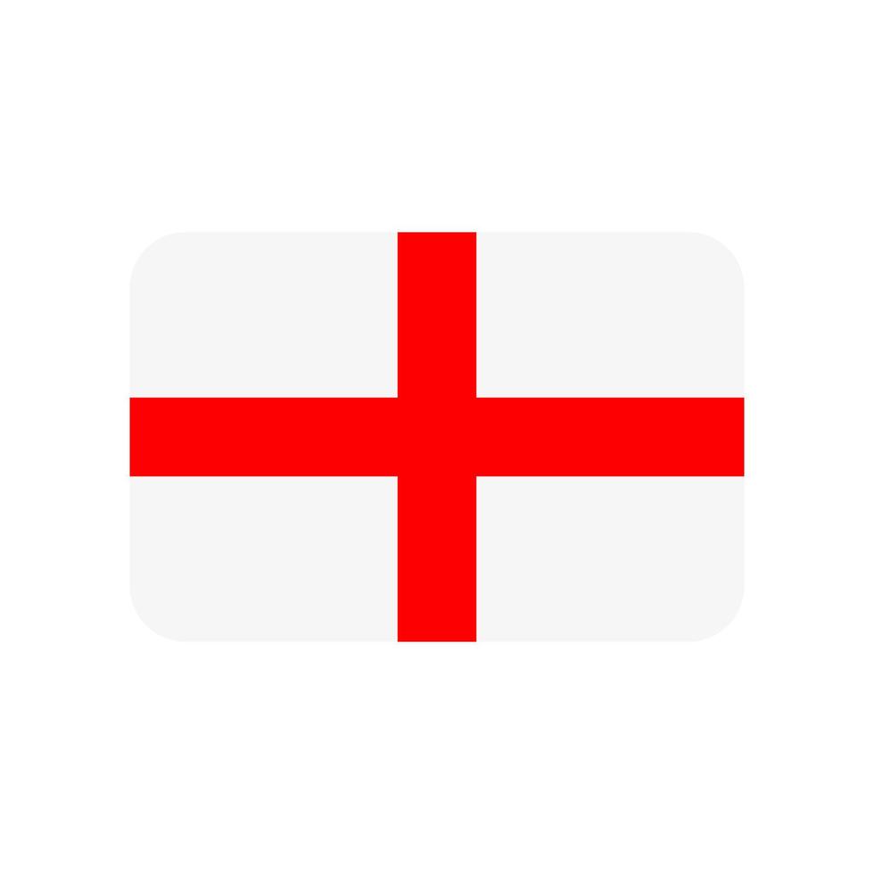 England flag vector icon isolated on white background