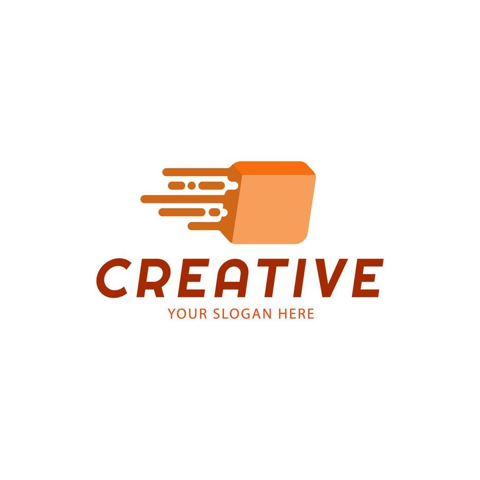 Modern Fast Delivery Logo Design. Vector Illustration