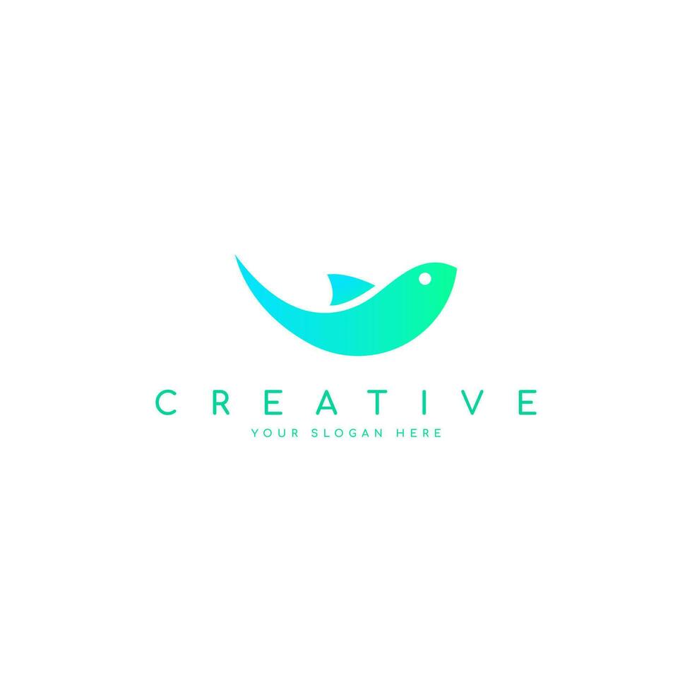 Fish Logo Design Concept. Vector Illustration