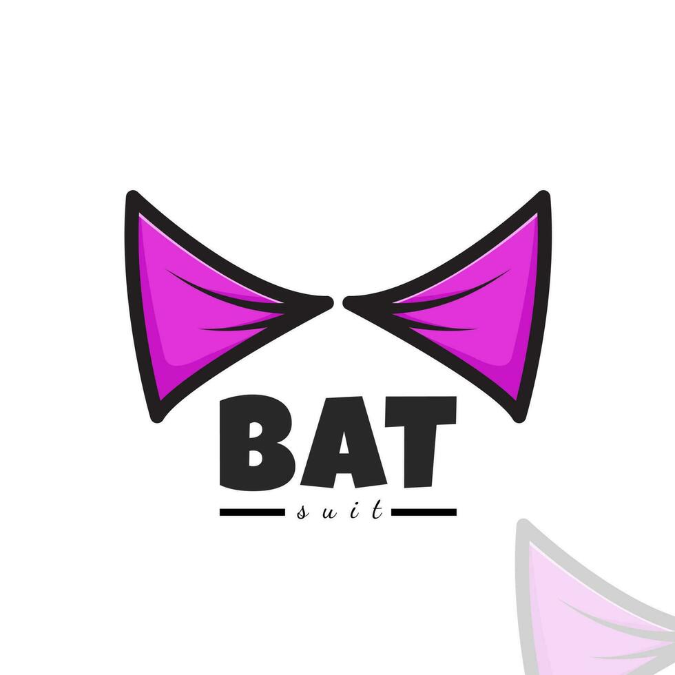 Bat Wing Suit Logo Design Concept. Vector Illustartion.