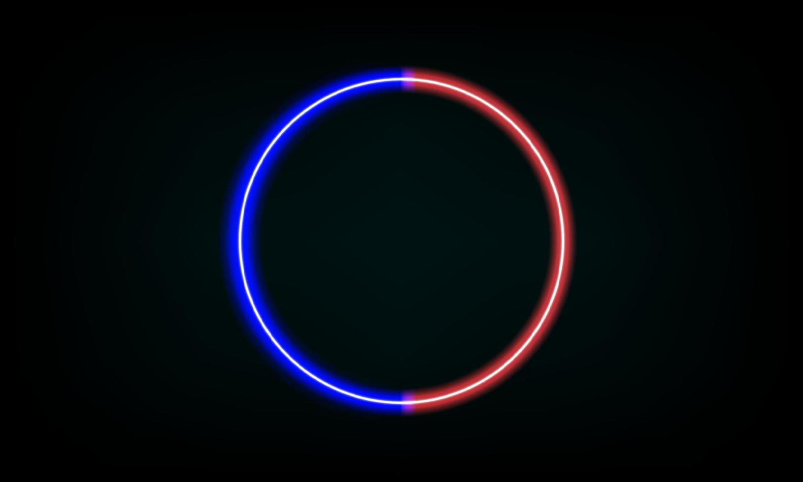 Circle Neon Laser Fluorescent Purple Red Blue Glowing Sci Fi Futuristic vector