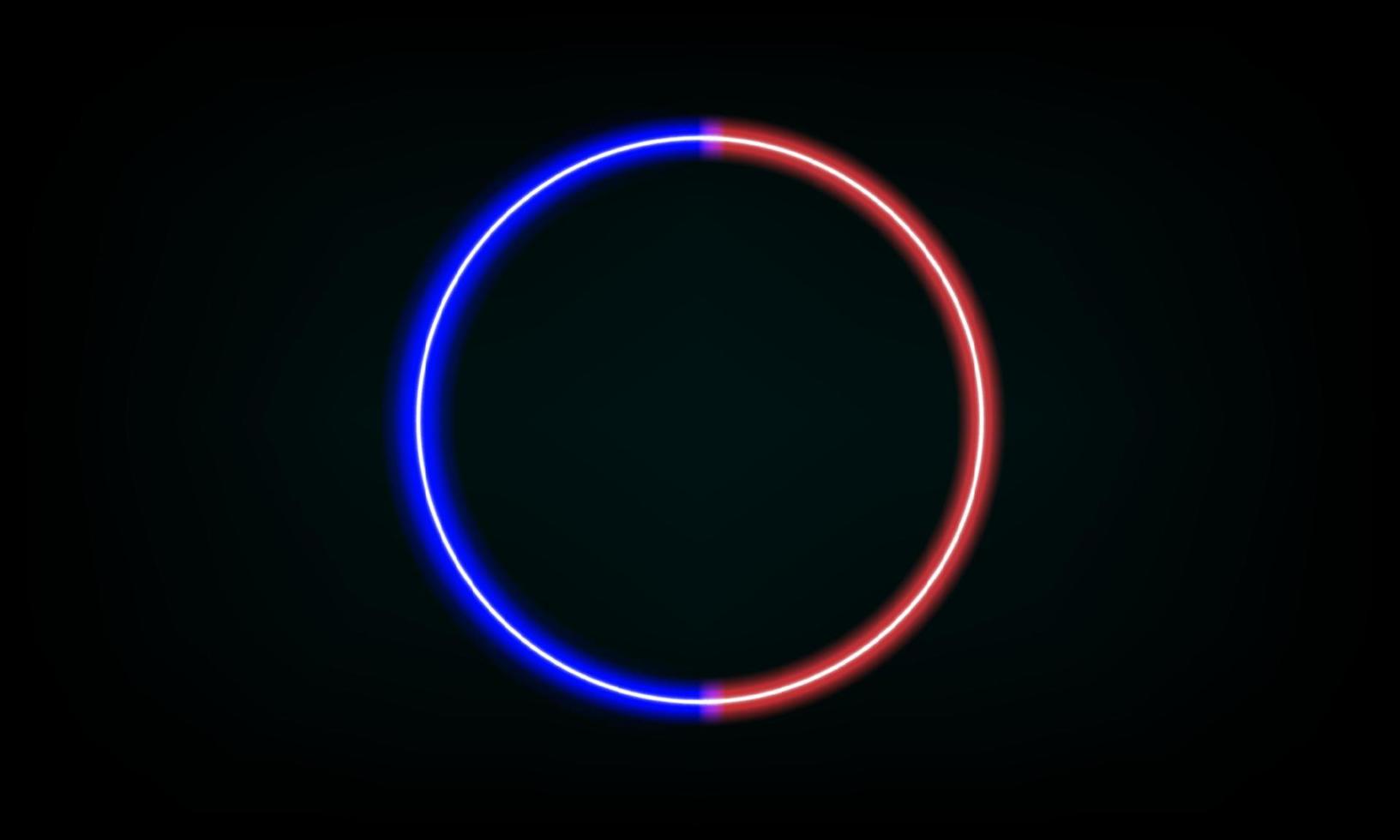 Circle Neon Laser Fluorescent Purple Red Blue Glowing Sci Fi Futuristic vector