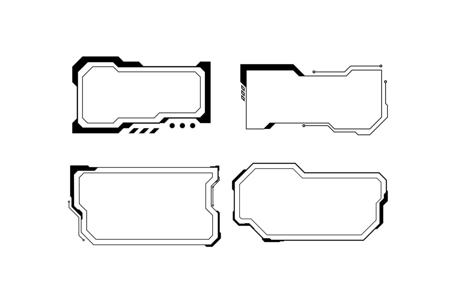 Fondo de diseño de diseño de plantilla futurista de alta tecnología abstracto vector