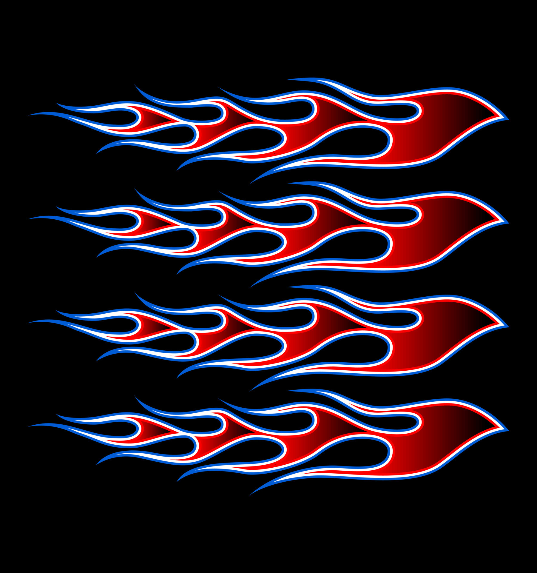 red and blue flames on black 8296372 Vector Art at Vecteezy