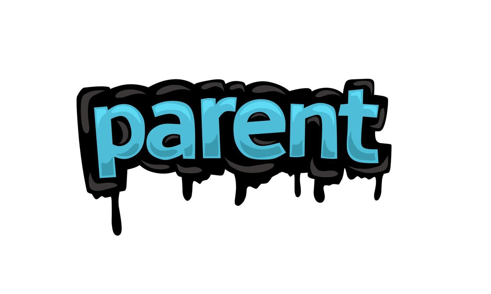 PARENT writing vector design on white background