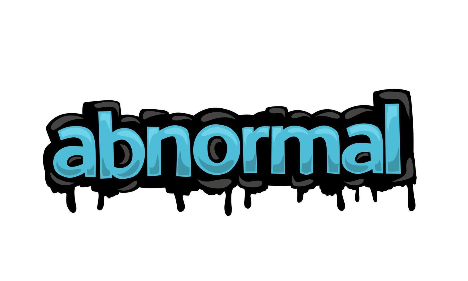 ABNORMAL writing vector design on white background
