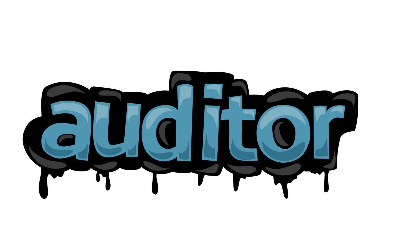 AUDITOR writing vector design on white background