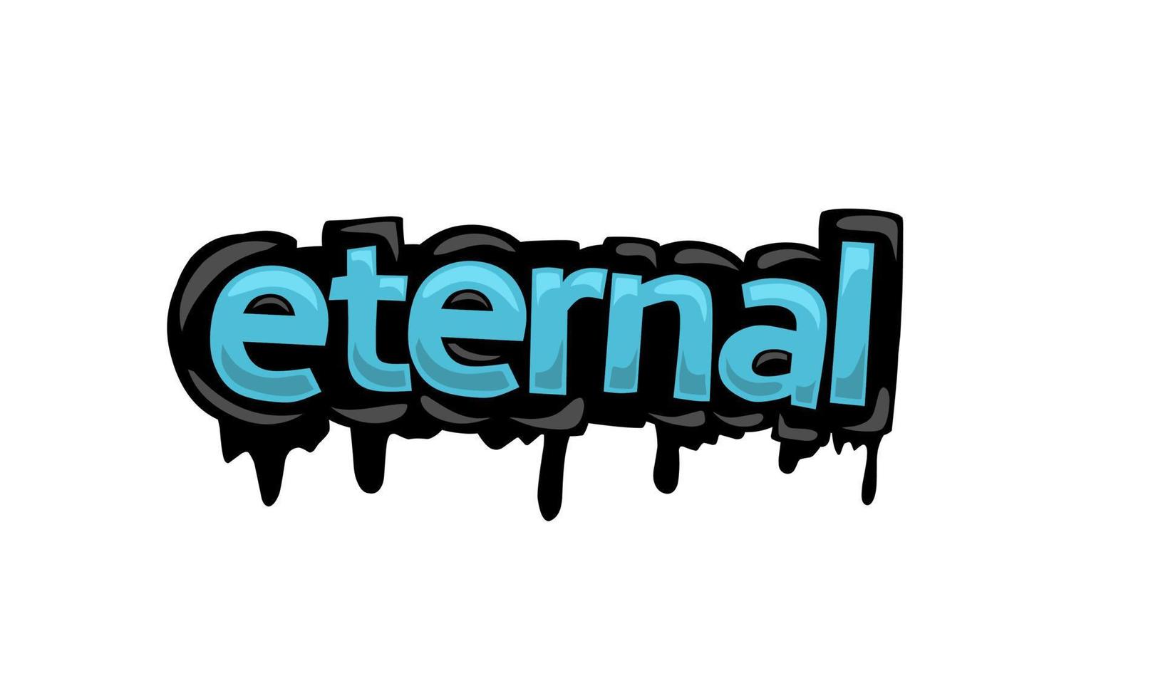 ETERNAL  writing vector design on white background