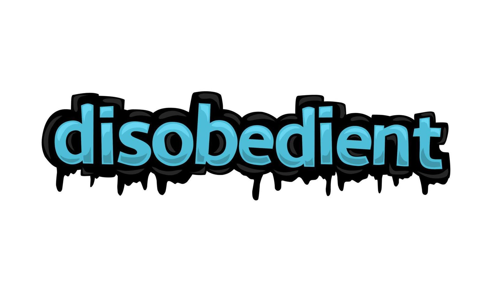 DISOBADIENT writing vector design on white background