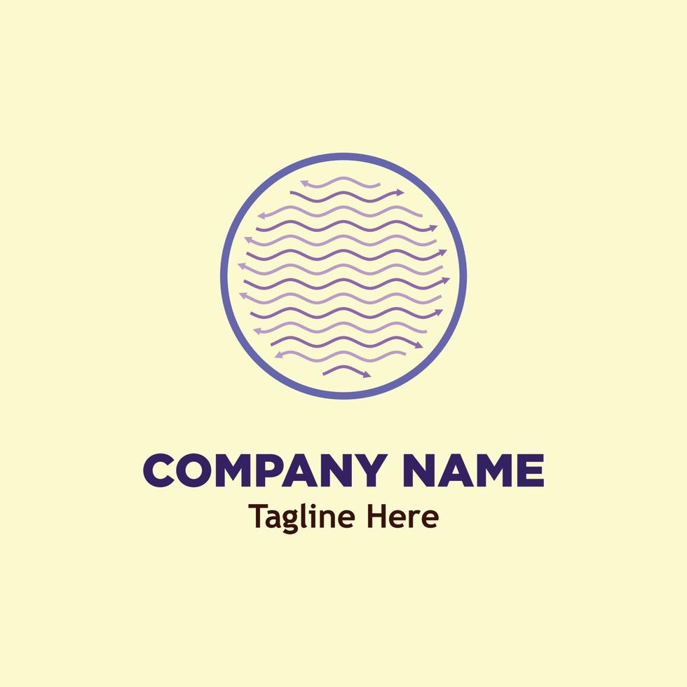 water flow logo simple icon design illustration vector