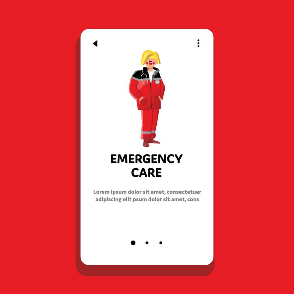 Emergency Care And Medic Urgent First Aid Vector