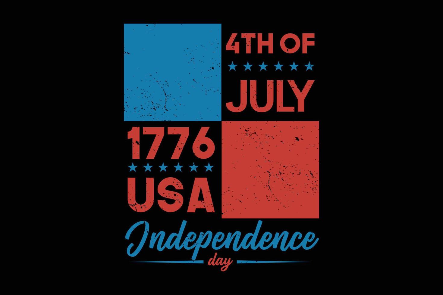 4th of July 1776 USA Independence day t-shirt design vector