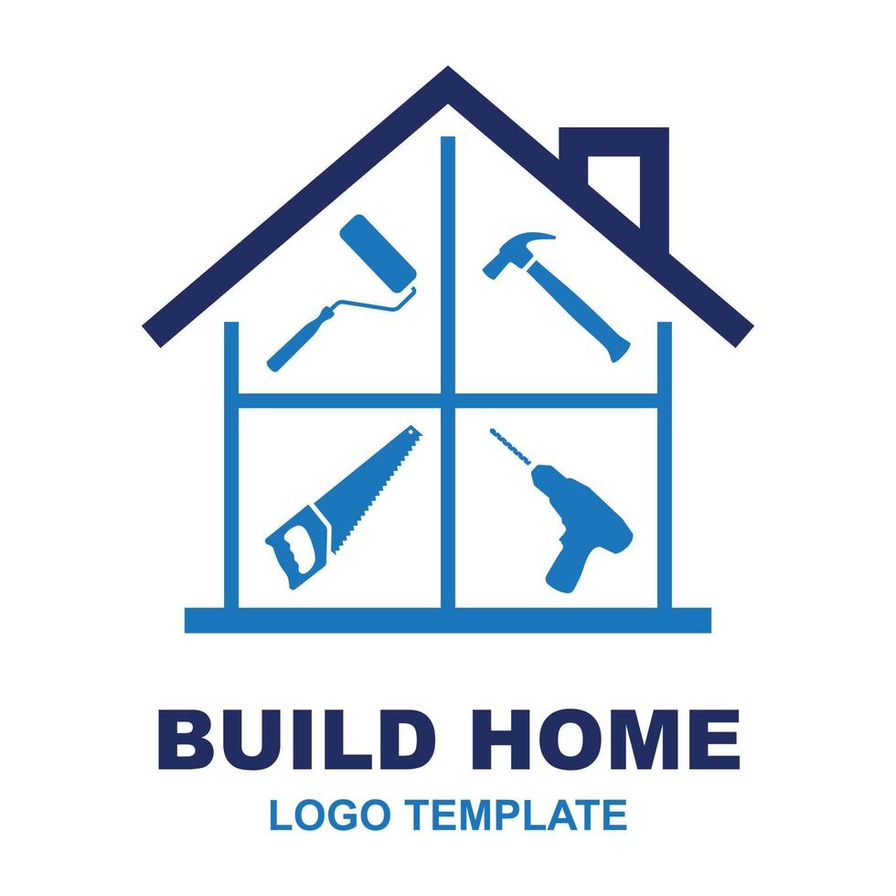 Build home logo for your construction company vector
