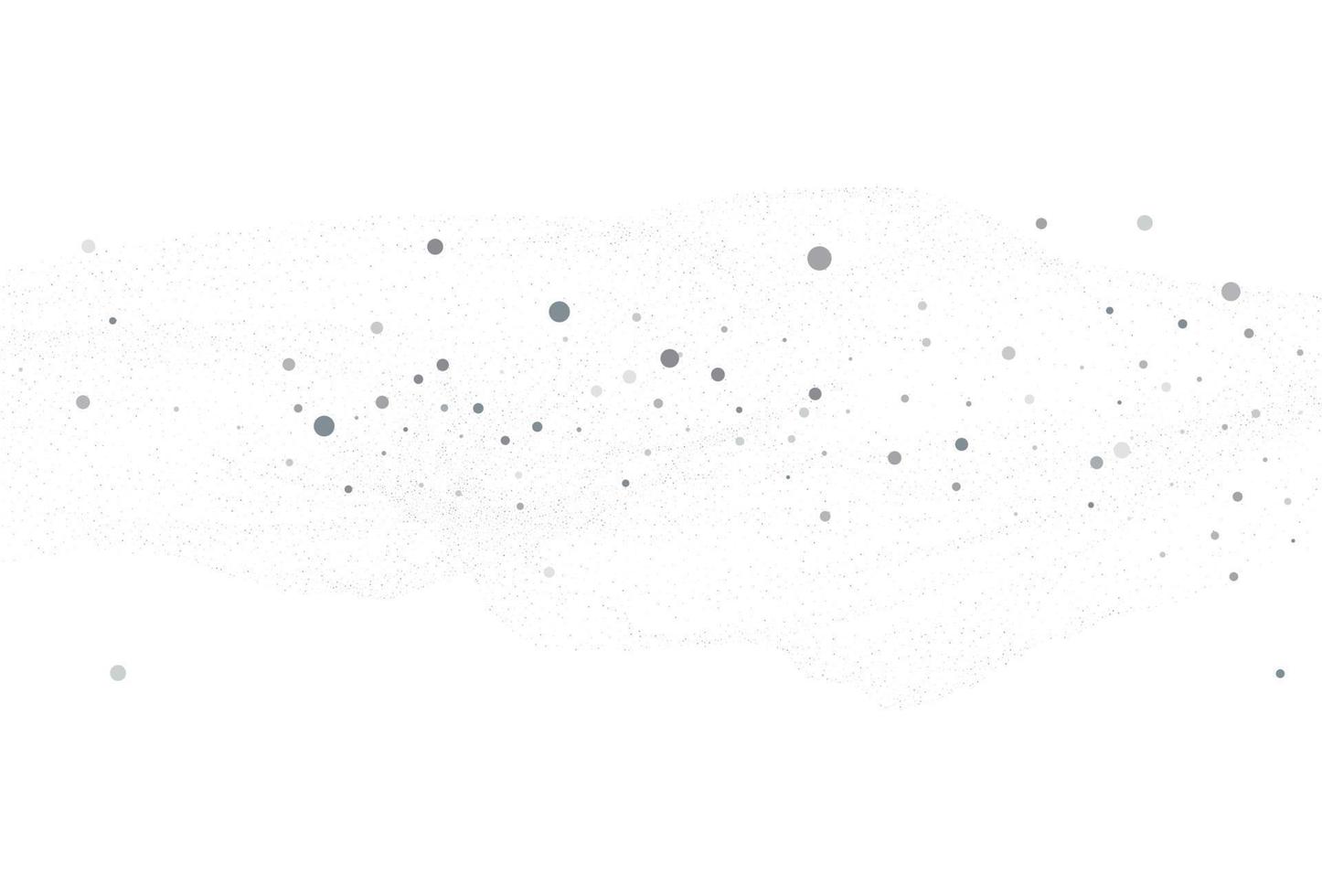 Cloud of confetti, light silver glitter round vector
