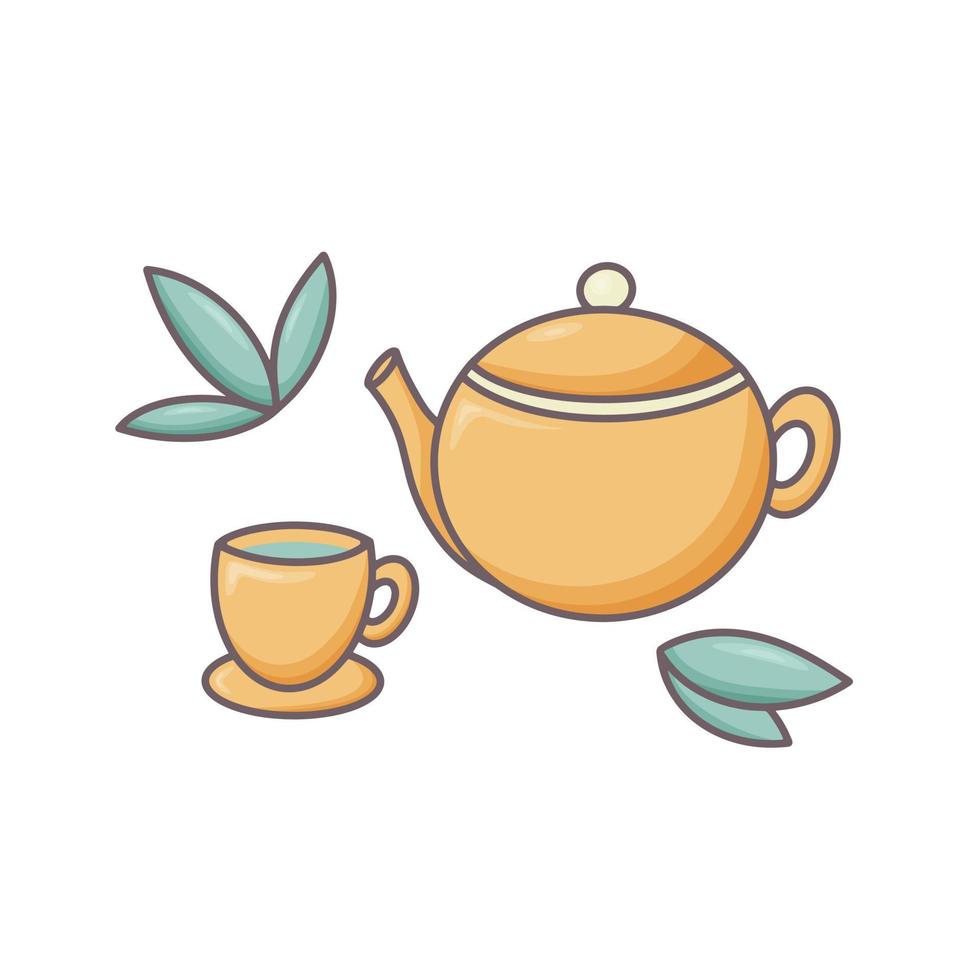 Tea ceremony concept vector illustration