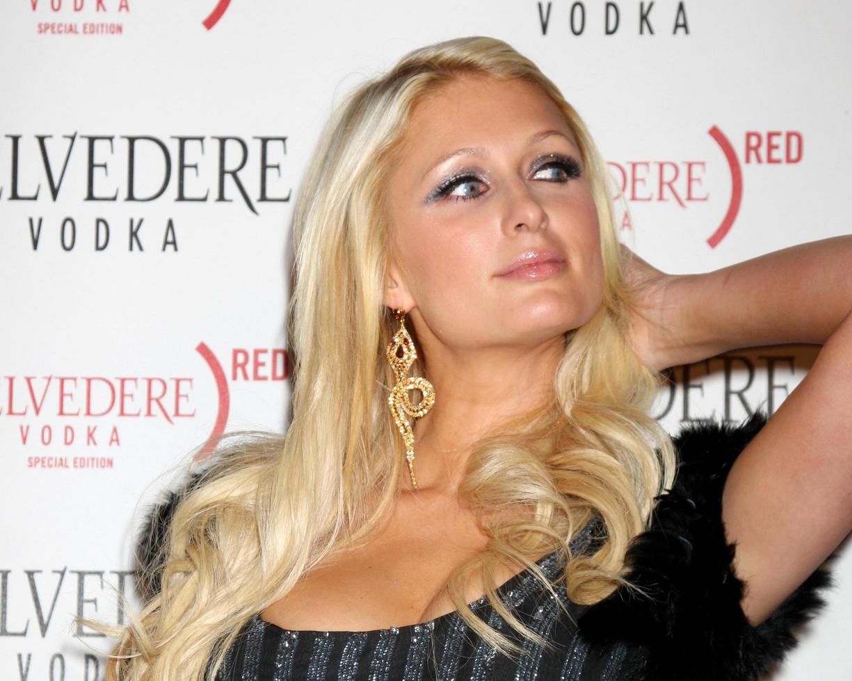 LOS ANGELES, FEB 10 - Paris Hilton arrives at the Belvedere RED Special Edition Bottle Launch at Avalon on February 10, 2011 in Los Angeles, CA photo