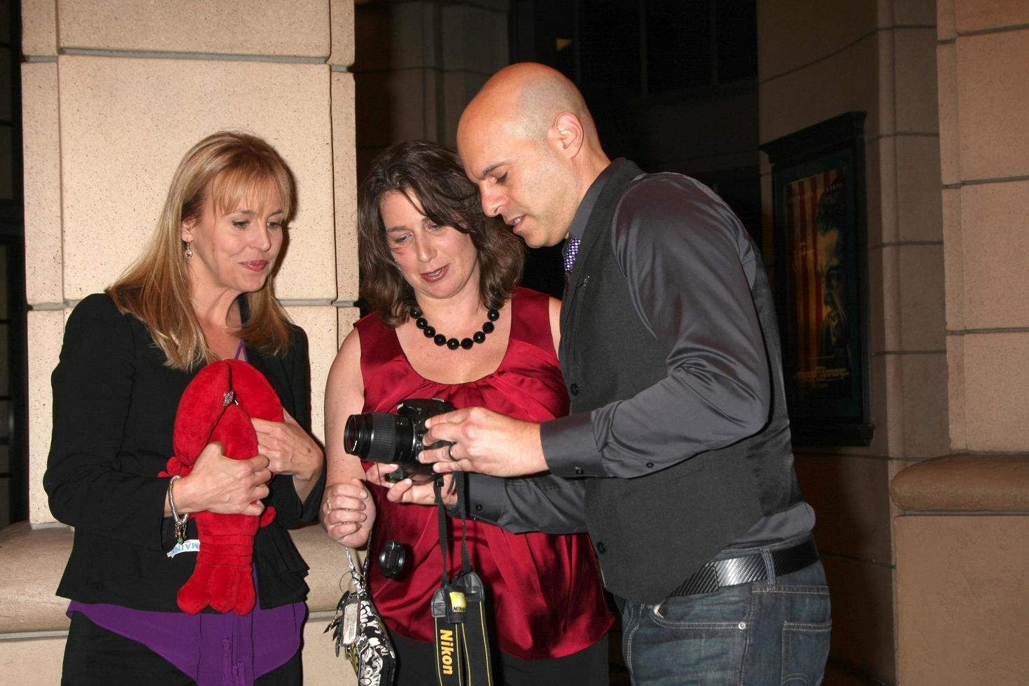 LOS ANGELES, OCT 27 - Genie Francis, Guest, Steve Silverman arrives at the Pretty Season 3 Webseries Screening at Warner Brother Studio on October 27, 2011 in Burbank, CA photo