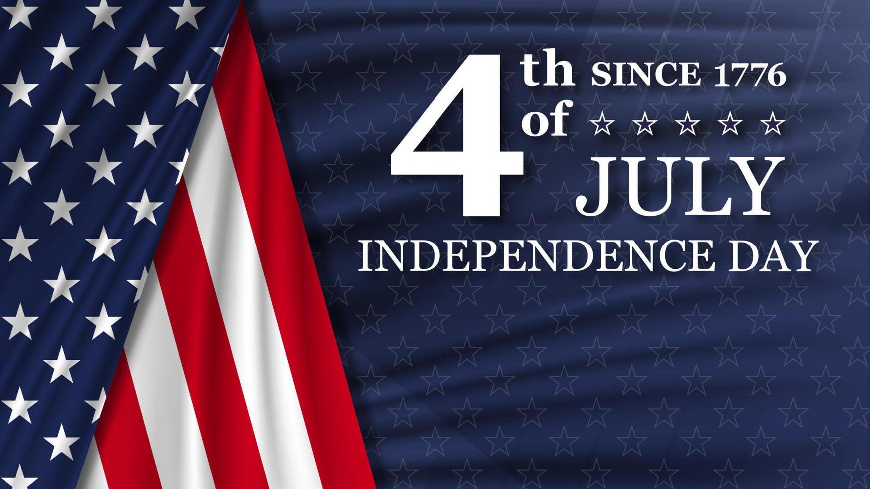 4th of July Independence Day background. National holiday of the USA. vector