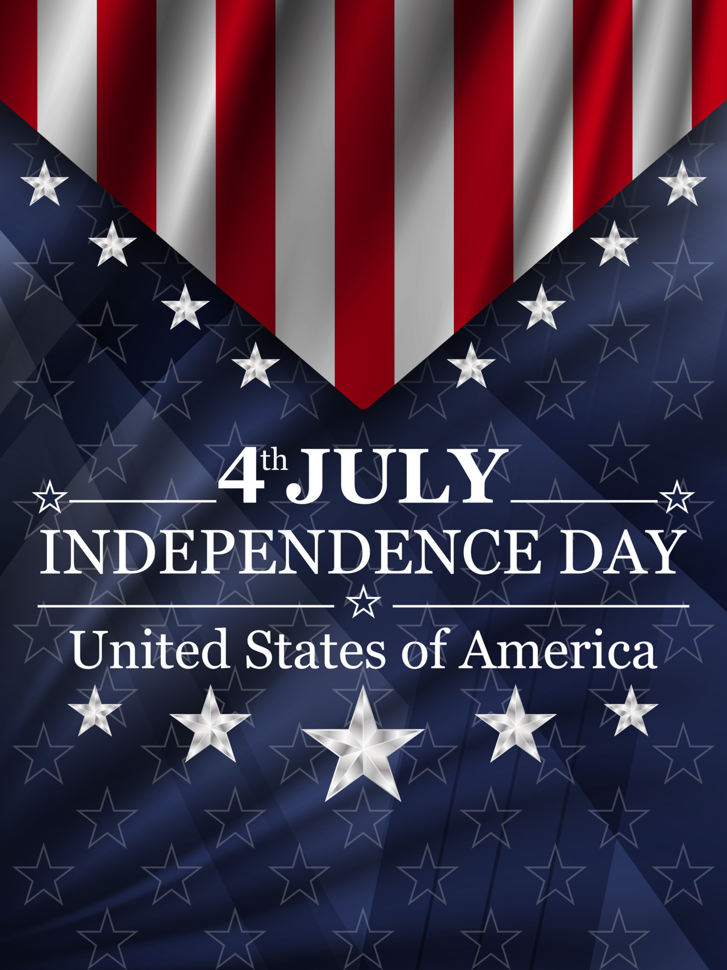 4th of July Independence Day background. National holiday of the USA