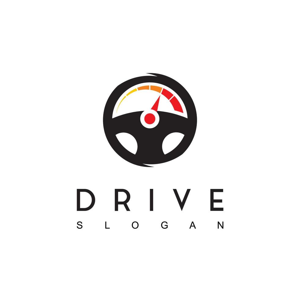 Steering Wheel, Drive Logo Design Template vector