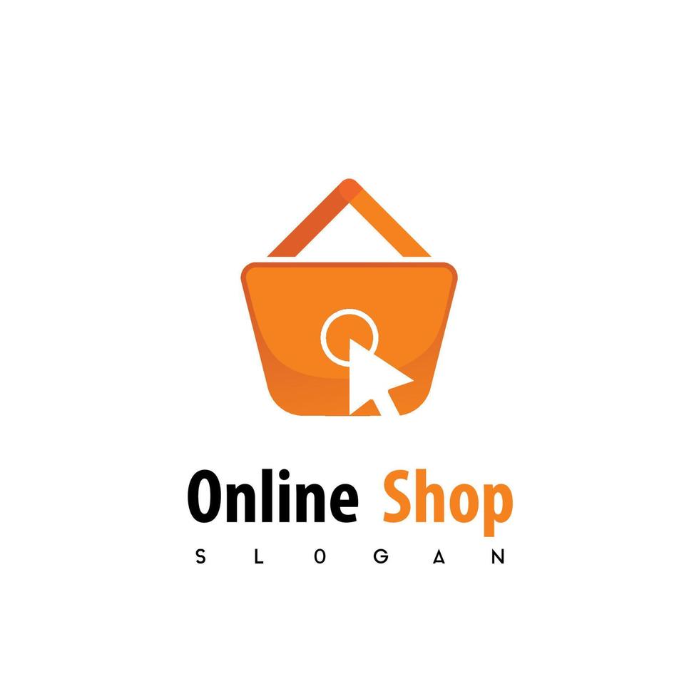 logotipo de la tienda online vector