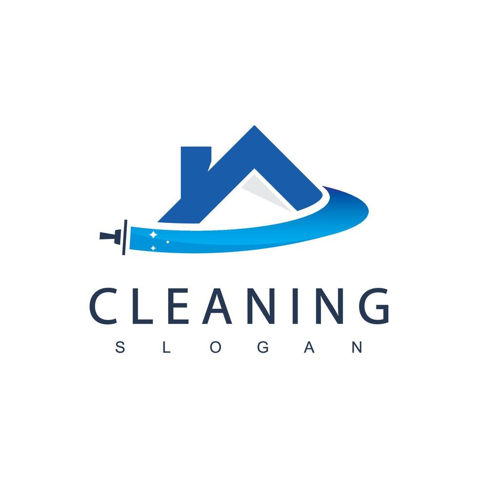 Cleaning Service Logo Design Template vector