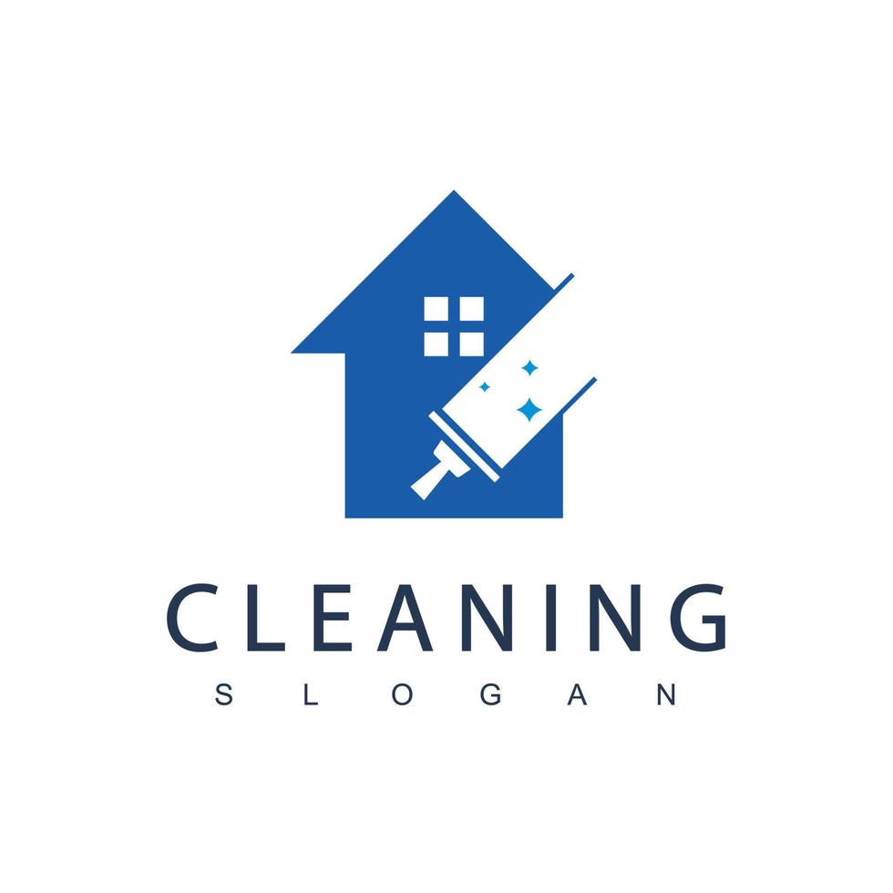 Cleaning Service Logo Design Template vector