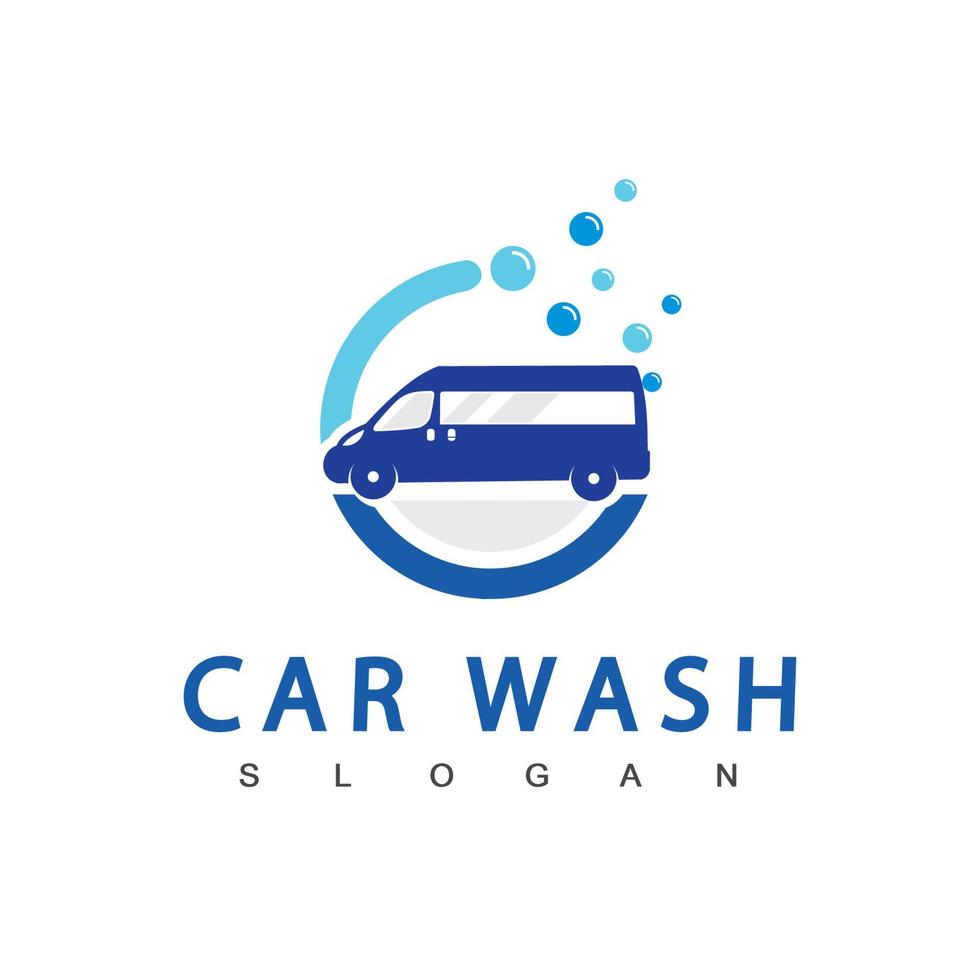 Car Wash Logo Design Template vector