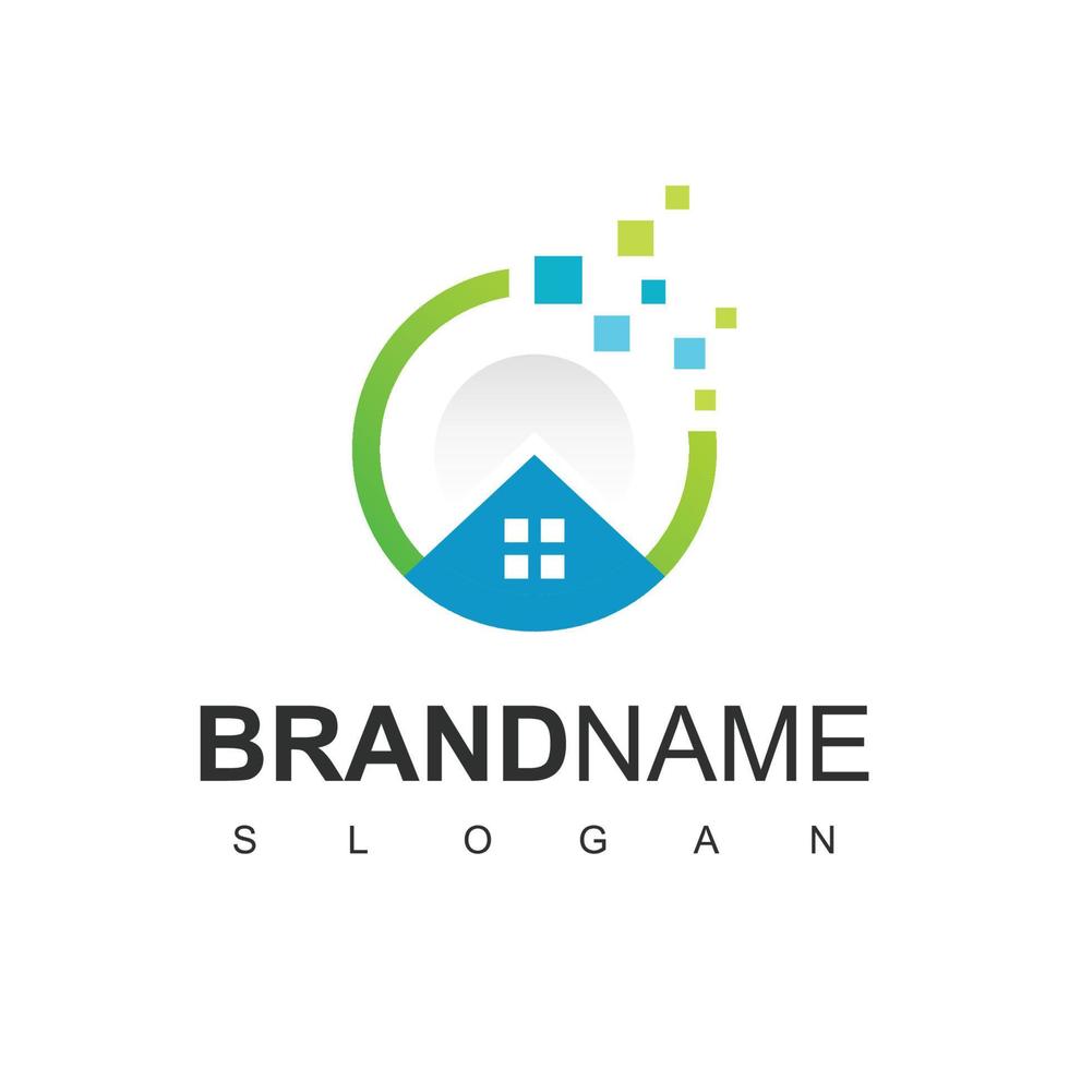 Smart Home Logo Design Template vector