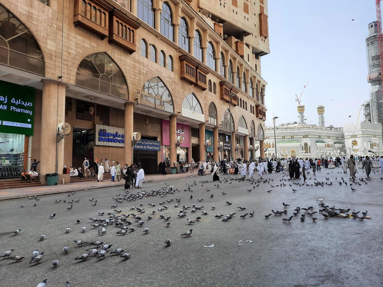 Mecca, Saudi Arabia, June 2022 - Beautiful view of the high rise buildings of Jabal Omar in front of Masjid Al Haram Mecca. A large number of visitors from all over the world can be seen here. photo