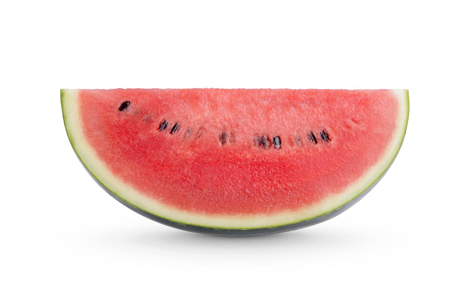 Sliced of watermelon isolated on white background photo