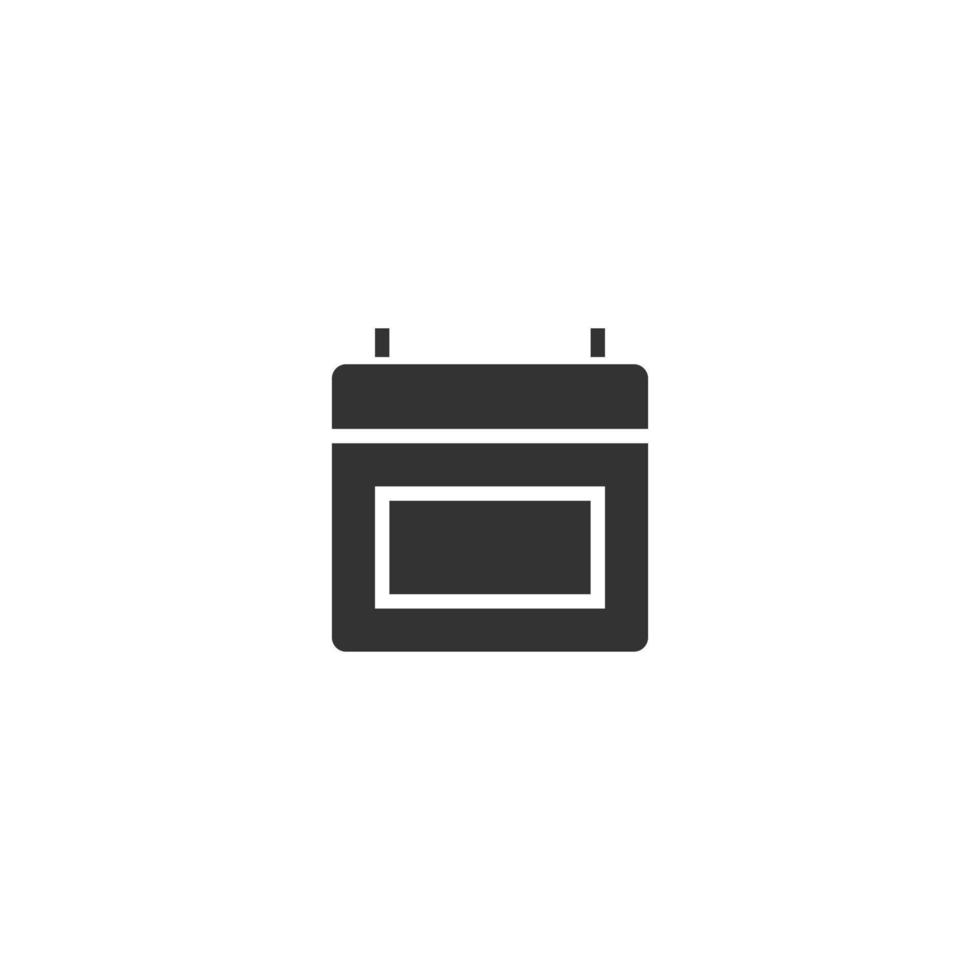 Calendar Glyph line icon. Glyph style sign for mobile concept and web design. Glyph vector icon. Symbol, logo illustration. Vector graphic
