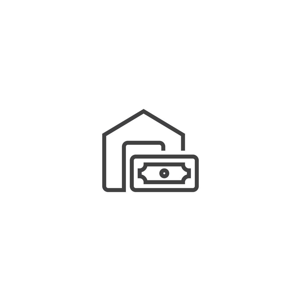 Bank line icon. linear style sign for mobile concept and web design. Outline vector icon. Symbol, logo illustration. Vector graphic