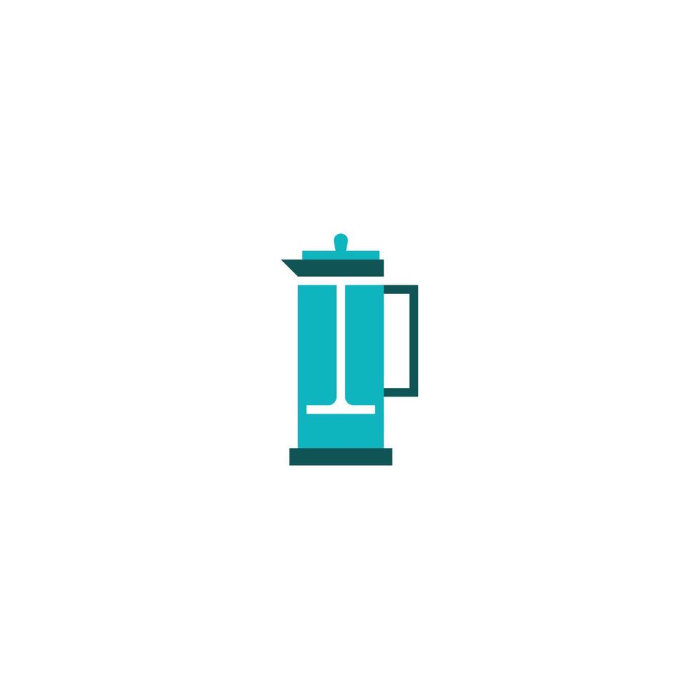 Coffee French press line icon. linear style sign for mobile concept and web design. Outline vector icon. Symbol, logo illustration. Vector graphic