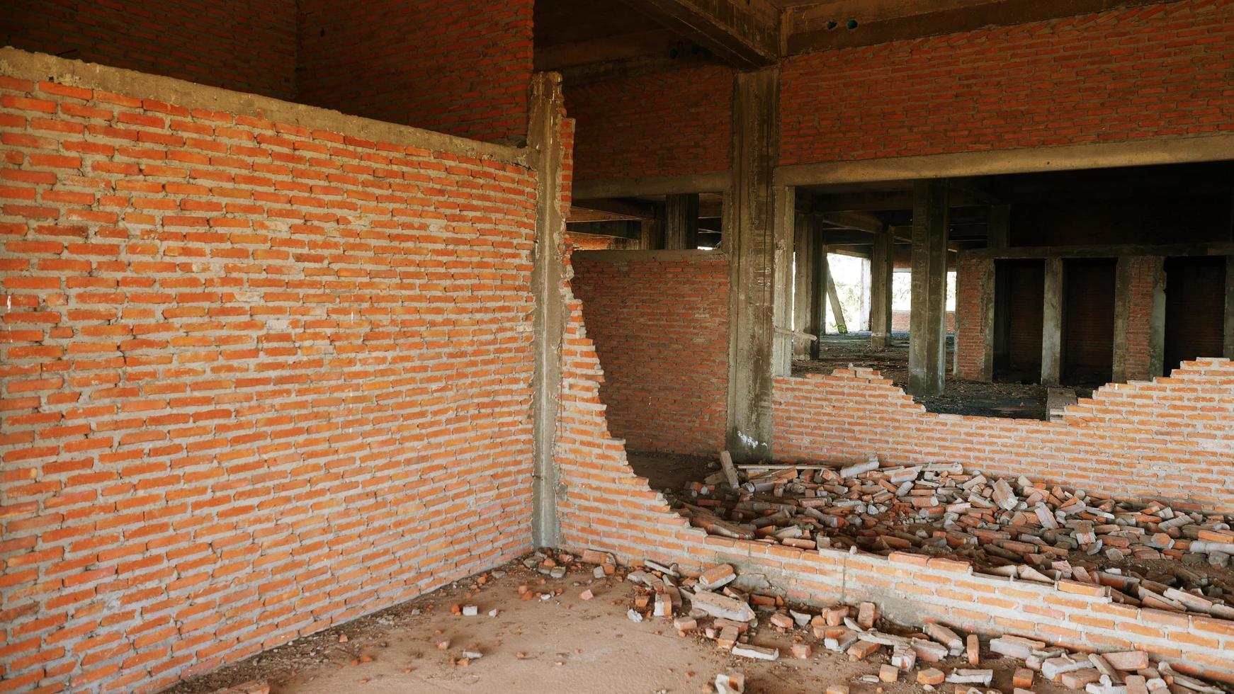 A building abandoned due to a failed construction. photo