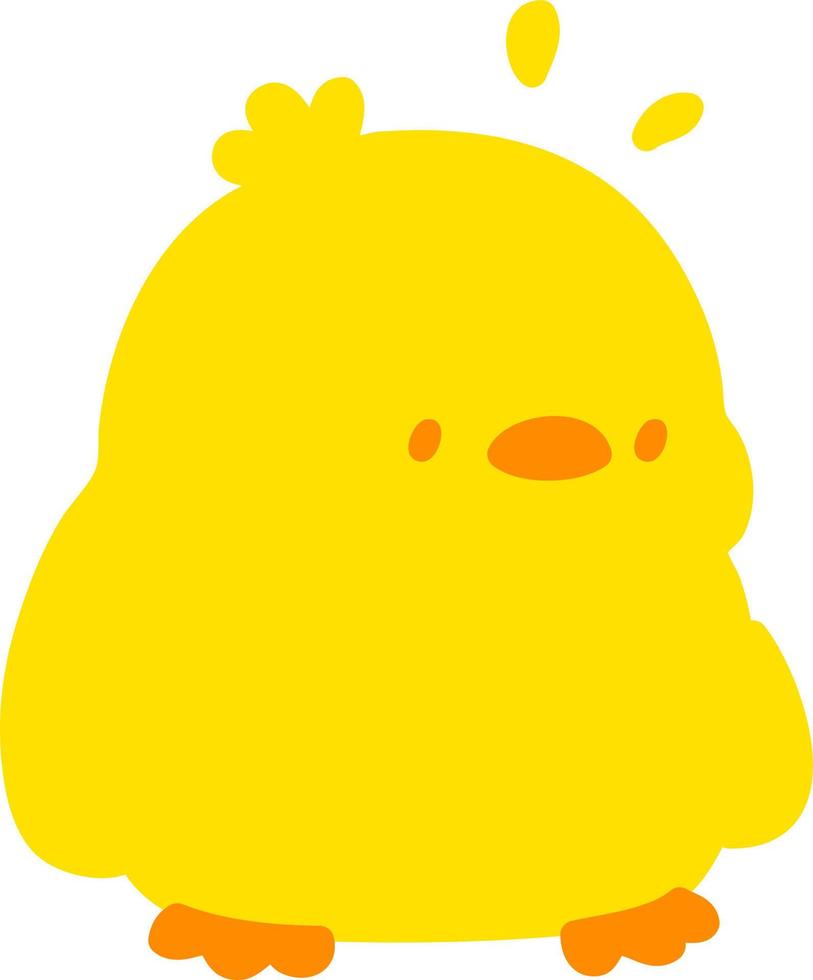 cute baby bird vector