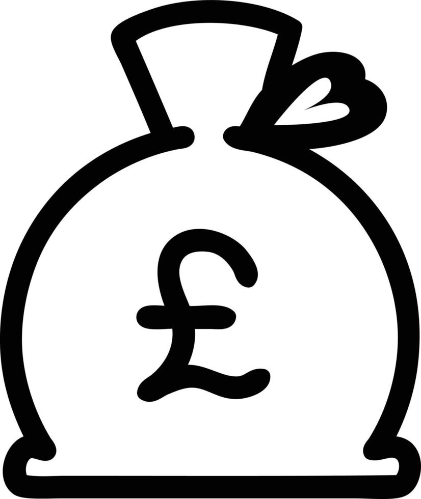 money sack icon vector