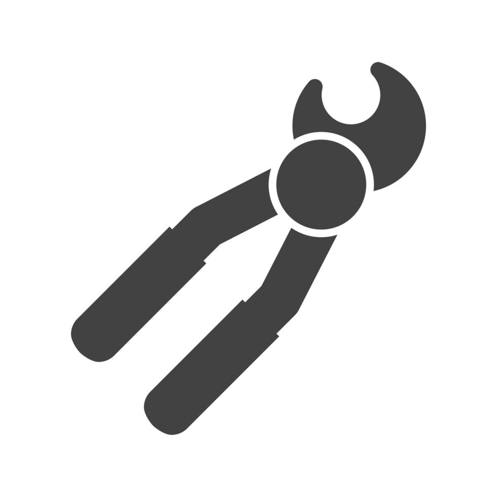 Extracting Glyph Black Icon vector
