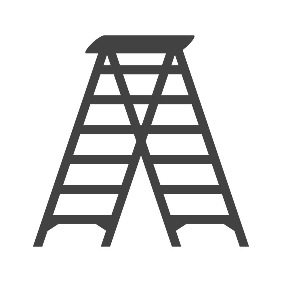 Ladder Glyph Black Icon vector