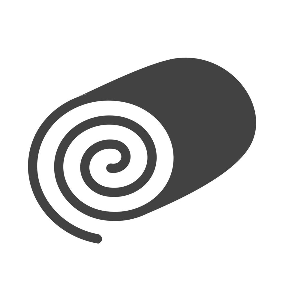 Swiss roll I Glyph Black Icon vector
