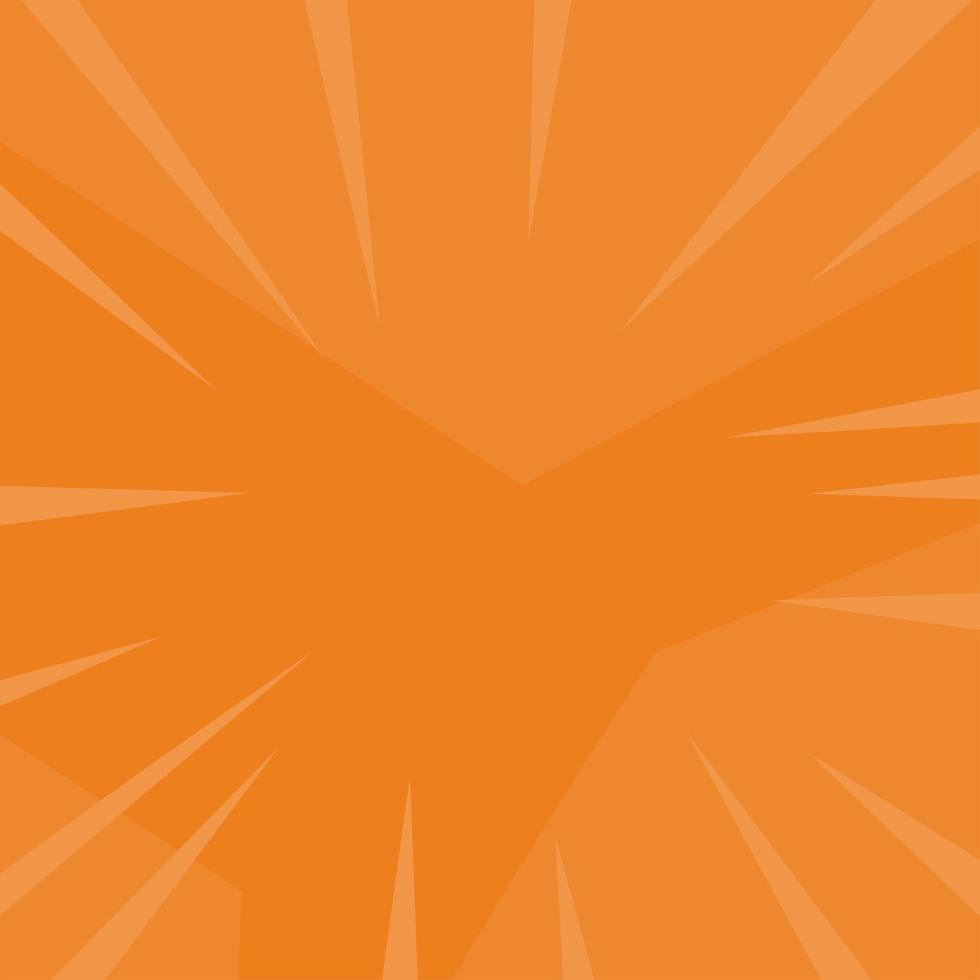 fondo de vector abstracto naranja con diseño plano para varias plantillas de diseño