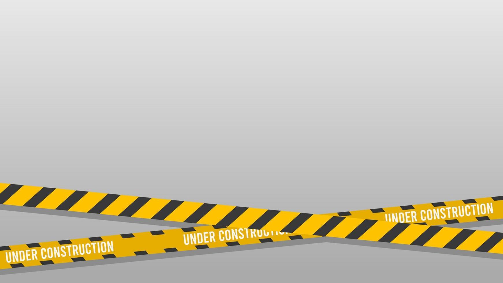 blank background with barrier sign under construction vector