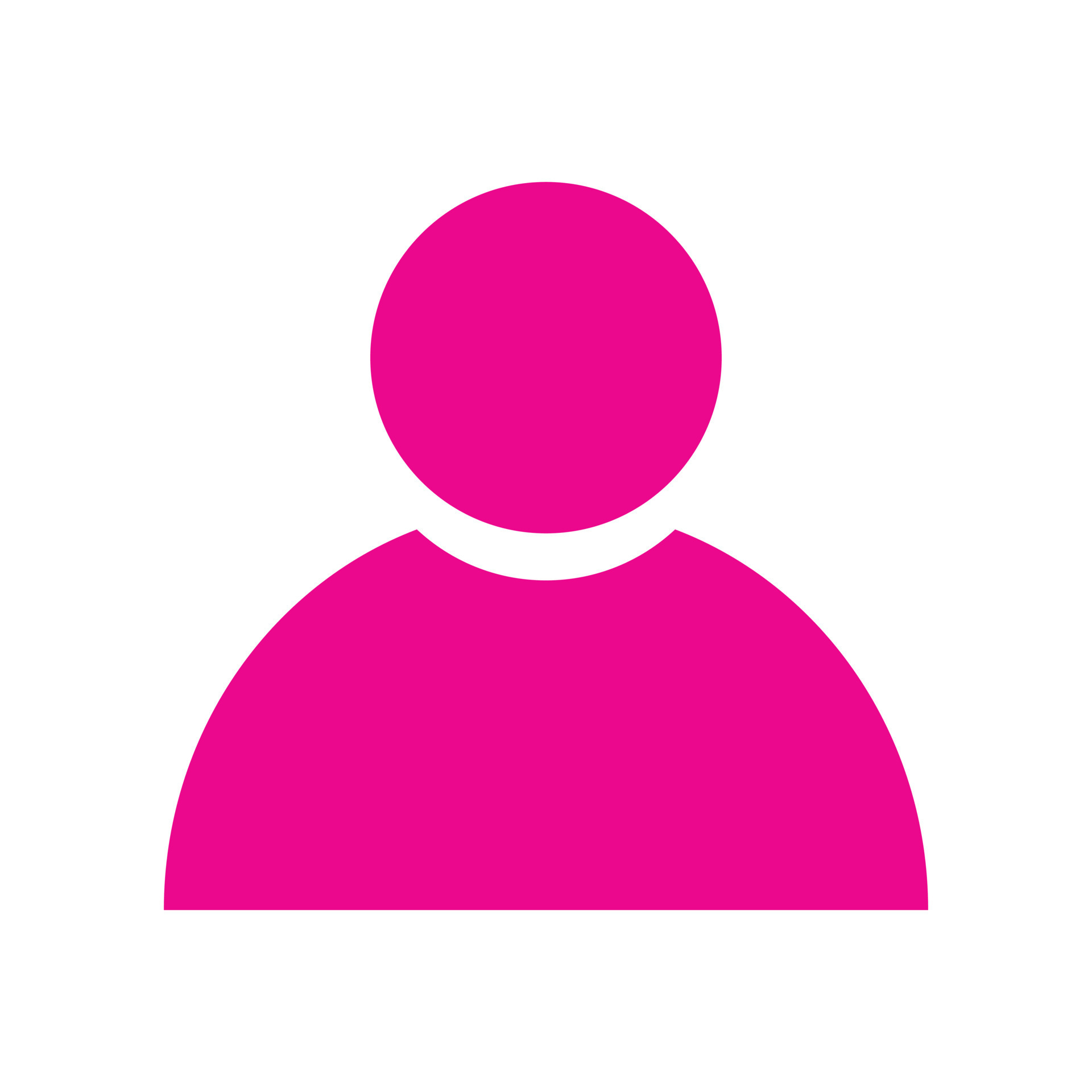 eps10 pink vector user solid icon or logo in simple flat trendy modern