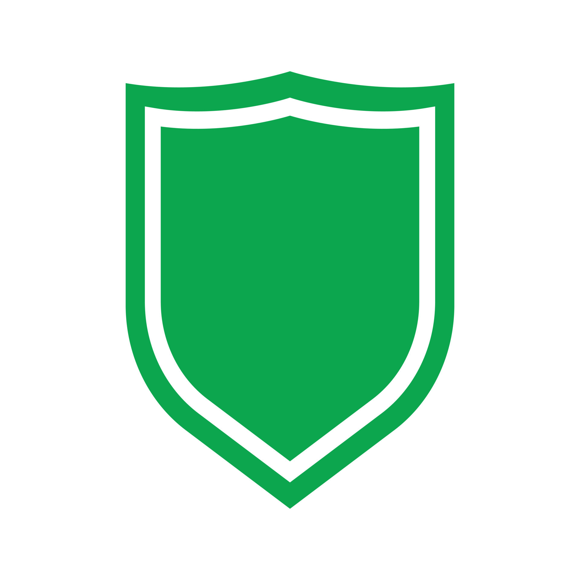 Eps10 Green Vector Shield Solid Icon Or Logo In Simple Flat Trendy