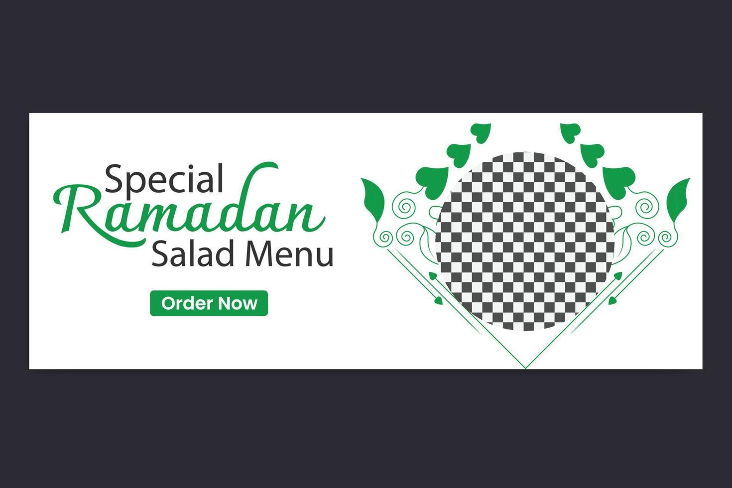 food social media cover template, restaurant food web banner design, social media template. free vector