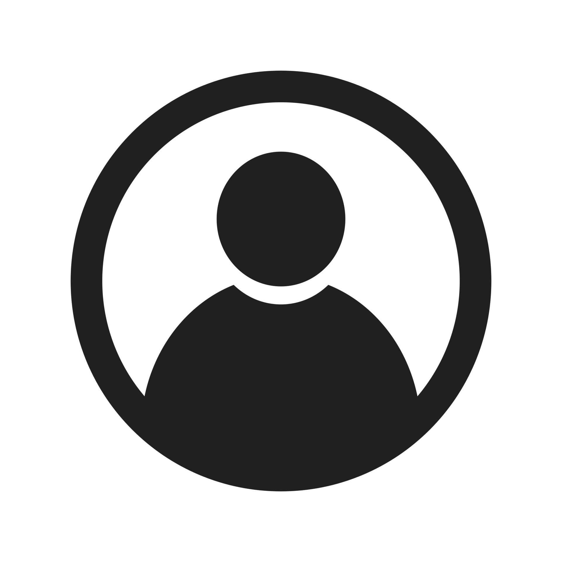 Eps10 black vector user icon or logo in simple flat trendy modern style